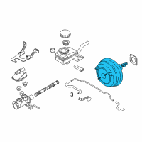 OEM 2012 Nissan Quest Master Vacuum Assembly Diagram - D7210-1JA0B