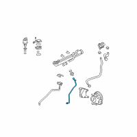 OEM 2004 Ford E-350 Super Duty EGR Tube Diagram - 4C2Z-9D477-BA