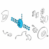OEM Infiniti Q50 CALIPER Assembly-Front RH, W/O Pads Or SHIMS Diagram - 41001-5CA1B