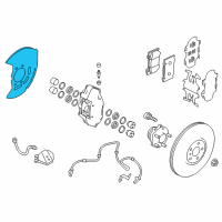 OEM Infiniti Q60 Splash Shield Diagram - 41161-5CA0A