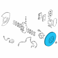 OEM 2015 Nissan 370Z Rotor Disc Brake Front Diagram - 40206-JL00A