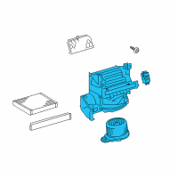 OEM 2017 Toyota Prius C Blower Assembly Diagram - 87130-52200