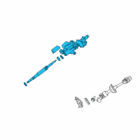 OEM Lexus ES350 Gear Assembly, Tilt Steering Diagram - 45810-33020