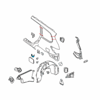 OEM 2017 Nissan Pathfinder Spring Fuel Filler Diagram - 78836-9PA0A