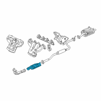 OEM 1997 Acura Integra Catalytic Converter (Hdm975) Diagram - 18160-P73-A00