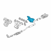 OEM Acura Integra Cover B, Exhaust Manifold Diagram - 18121-P73-A00