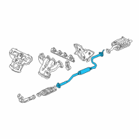 OEM Acura Integra Pipe B, Exhaust Diagram - 18220-ST7-R60