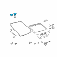 OEM Scion Hinge Diagram - 68810-21061