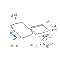 OEM Scion tC Lift Cylinder Diagram - 68960-0W252