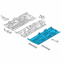 OEM 2021 Nissan Maxima Floor Front, LH Diagram - 74321-9DL0D