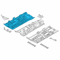 OEM 2020 Nissan Maxima Floor Front, RH Diagram - 74320-9DL0D