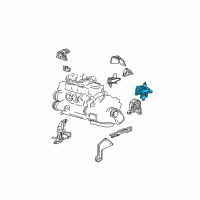 OEM 2002 Chrysler Town & Country Bracket-Engine Mount Diagram - 4861459AC