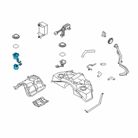 OEM 2008 Infiniti M45 In Tank Fuel Pump Diagram - 17040-EH11A