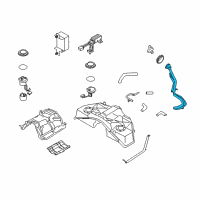 OEM 2008 Infiniti M45 Tube Assy-Filler Diagram - 17221-EH10B