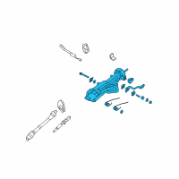 OEM 2003 Lincoln Aviator Column Assembly Diagram - 5C5Z-3C529-AA