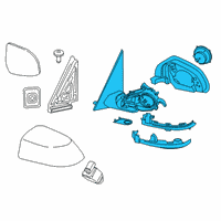OEM 2019 BMW X4 Heated Outside Mirror, Memory Bus, Left Diagram - 51-16-8-738-415