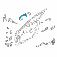 OEM Kia Optima Door Outside Handle Assembly, Right Diagram - 82661A8000