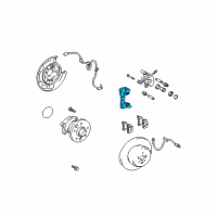 OEM 1999 Lexus RX300 Mounting, Disc Brake Diagram - 47721-20321