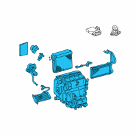 OEM 2014 Toyota Land Cruiser Evaporator Assembly Diagram - 87050-60491