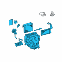 OEM 2013 Toyota Land Cruiser Evaporator Assembly Diagram - 87050-60491