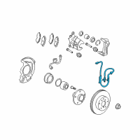 OEM 2013 Toyota Venza Front Speed Sensor Diagram - 89542-0T011