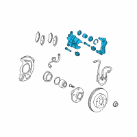 OEM 2014 Toyota Venza Caliper Diagram - 47750-0T010