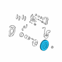 OEM 2013 Toyota Venza Rotor Diagram - 43512-0T010