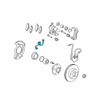 OEM 2013 Toyota Venza Brake Hose Diagram - 90947-A2083