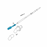 OEM 2003 Pontiac Grand Prix Steering Gear Coupling Shaft Assembly Diagram - 19179922