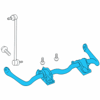 OEM 2006 Ford Five Hundred Stabilizer Bar Diagram - 5F9Z-5482-AA