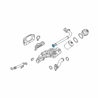 OEM Saturn Astra Oil Cooler Pipe Seal Diagram - 25194222