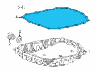 OEM 2022 Honda Civic Gasket, Oil Pan Diagram - 21814-5T0-000