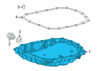 OEM Honda Pan, Oil Diagram - 21151-R3W-000