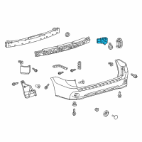 OEM 2011 Lexus RX350 Sensor, Ultrasonic, NO.1 Diagram - 89341-48010-E0