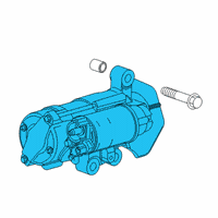 OEM 2020 Cadillac CT4 Starter Diagram - 12696074