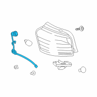 OEM Lexus HS250h Cord, Rear Combination Diagram - 81555-75040