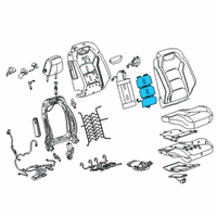 OEM 2016 Chevrolet Camaro Seat Back Heater Diagram - 84369765