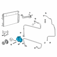 OEM 2012 Chrysler 300 COMPRESOR-Air Conditioning Diagram - 68202994AA