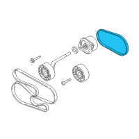 OEM 2009 BMW 335d Ribbed V-Belt Diagram - 64-55-7-793-608