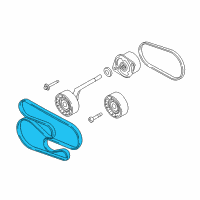 OEM 2009 BMW 335d Ribbed V-Belt Diagram - 11-28-8-477-786