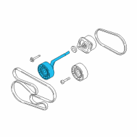 OEM BMW Drive Belt Tensioner Pulley Diagram - 11-28-7-807-021