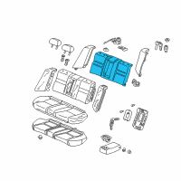 OEM 2003 Honda Accord Pad & Frame, Rear Seat-Back (Ts Tech) Diagram - 82127-SDA-A31