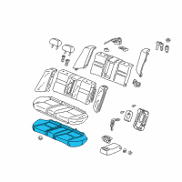 OEM Honda Accord Pad, Rear Seat Cushion (Ts Tech) Diagram - 82137-SDA-A01