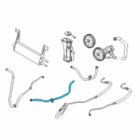 OEM 2008 Ford F-350 Super Duty Upper Pressure Hose Diagram - 7C3Z-3A713-K