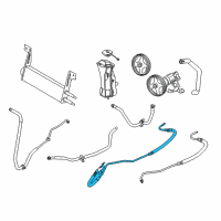 OEM 2009 Ford F-350 Super Duty Pressure Line Assembly Diagram - 7C3Z-3A717-A