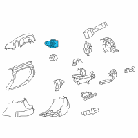 OEM Cadillac Headlamp Switch Diagram - 20998956