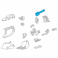 OEM 2008 Cadillac CTS Wiper Switch Diagram - 20998958