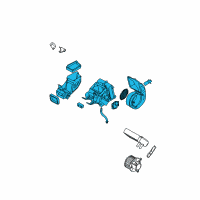 OEM 2012 Nissan Pathfinder Cooling Unit Diagram - 27401-9CH0B