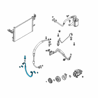 OEM Mercury Sable Pressure Tube Diagram - 8G1Z-19D734-A