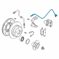 OEM 2008 BMW Z4 Pulse Generator, Abs Rear Diagram - 34-52-6-757-281